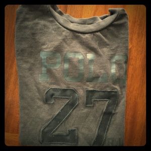 Boys Ralph Lauren Black/Gray Fade T-shirt